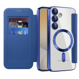 Husa Samsung Galaxy S24 FE Asteroid GSM SmartMag Book Case, albastru