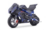 Motocicleta electrica pentru copii NITRO E-Pocketbike Rocket VX 6 800W 36V, culoare albastra