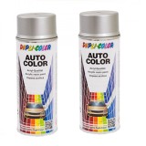 Cumpara ieftin Pachet 2 x Vopsea Spray Auto Dacia Argintiu Diamant Metalizata Dupli-Color 350 ml