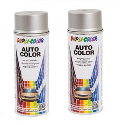 Pachet 2 x Vopsea Spray Auto Dacia Argintiu Diamant Metalizata Dupli-Color 350 ml foto