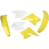 Kit plastice Suzuki RMZ250 2004/2006, galben/alb, culoare OEM Cod Produs: MX_NEW SUKIT403999