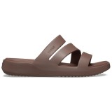 Papuci Crocs Getaway Strappy Maro - Truffle