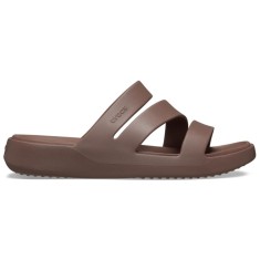 Papuci Crocs Getaway Strappy Maro - Truffle