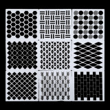 9ack (7,9x7,9 inch) Pictură Desen Șabloane Șabloane de artă geometrică pentru pi, Oem