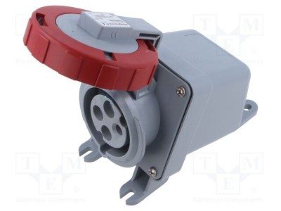 Conector alimentare AC trifazat IP&amp;amp;S 30A 440V soclu mamă AMPHENOL foto