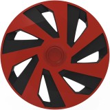 Set capace roti auto Cridem Vector 4buc - Rosu/Negru - 14&#039;&#039; Garage AutoRide