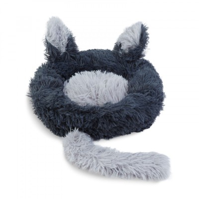 Pat pentru pisici - rotund - 40 cm - negru Best CarHome foto
