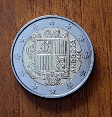 2 euro 2020, Andorra, UNC (din fi?ic) foto
