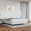 Saltea de pat cu arcuri, alb, 180x200x20 cm, piele ecologica GartenMobel Dekor, vidaXL