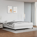 Saltea de pat cu arcuri, alb, 180x200x20 cm, piele ecologica GartenMobel Dekor, vidaXL