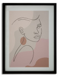 Tablou, Mauro Ferretti, Face - C, 35 x 2 x 47 cm, mdf/sticla, multicolor