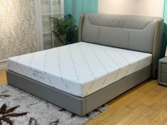 Wolke Memory Bamboo 140x200x20 cm, husa detasabila cu fermoar, 1 cm spuma memory gel, 19 cm spuma poliuretanica de baza, fermitate medie