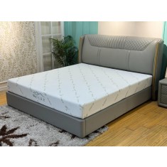 Saltea ortopedica Wolke Memory Bamboo 140x200x20 cm, husa detasabila cu fermoar, 1 cm spuma memory gel, 19 cm spuma poliuretanica de baza, fermitate m