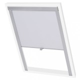 Jaluzea Rulou Opaca Mansarda vidaXL U08/808 Compatibil Velux, Alb - Protectie Termica, Poliester