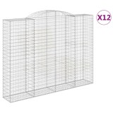 Cumpara ieftin Cosuri gabion arcuite, 12 buc 300x50x220/240cm, fier galvanizat