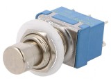 Comutator acţionat prin apăsare Poz 2 DPDT 1A/250VAC (ON)-ON