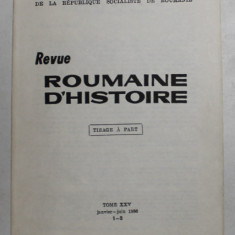 LA NAISSANCE D 'UNE IDEE POLITIQUE - BYZANCE APRES BYZANCE par OCTAVIAN ILIESCU , 1986 , DIN REVUE ROUMAINE D 'HISTOIRE , TOME XXV , 1 - 2