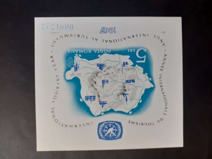 1967 - Monumente Istorice - LP651 - colita nedantelata