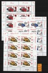 Monaco, 2000 | Maşini de epocă | Blocuri M/S complete - MNH - COTĂ MARE!! | aph foto