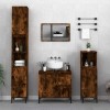 VidaXL Dulap de baie, stejar afumat, 65x33x60 cm, lemn prelucrat 819833