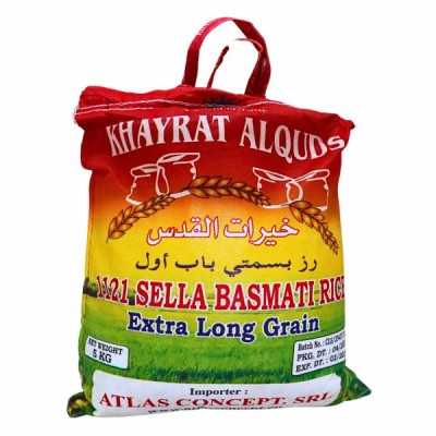Orez Basmati 1121 Sella cu Bobul Extra Lung 4.5kg Atlas Khayrat MGR26635 foto