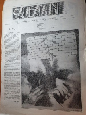 ziarul semn anul ,nr. 1 al ziarului februarie 1990- prima aparitie-turnu severin foto
