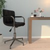Scaun birou rotativ vidaXL, piele ecologica neagra, reglabil, pivotant 360 grade, ergonomic