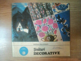 TESATURI DECORATIVE de IUSTINA BALUTEANU , 1981 * PREZINTA URME DE INDOIRE