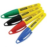 Minimarker STANLEY, rosu sau albastru, varf subtire, 1-47-329