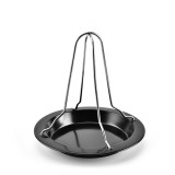 Suport Pui Cuptor/Grill, Tava Antiaderenta, Otel Carbon, Diametru 21cm, Inaltime 20.5cm, Uz Intensiv, Curatare Facila