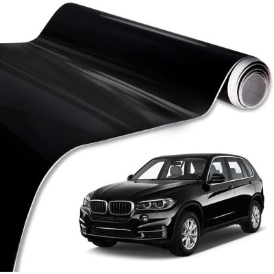 Folie auto pentru colantare integrala, Termoplastica, cu tehnologie BUBBLE FREE , culoare Negru, finisaj Lucios, dimensiune 3,0m x 1,52m foto