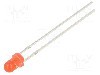 Dioda LED, 3mm, ro&amp;#351;ie, 220...330mcd, 20mA, 1,8...2,6V, OPTOSUPPLY - OSRRR23134A