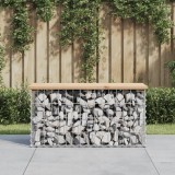 Cumpara ieftin Bancă de grădină, design gabion, 83x31,5x42 cm, lemn masiv pin