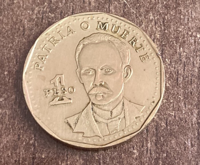 C50 - Moneda foarte veche - Cuba - 1 peso - 1994