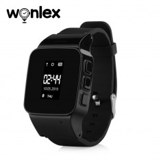 Ceas Smartwatch Pentru Copii Wonlex EW100 cu Functie Telefon, Localizare GPS, Pedometru, SOS - Negru, Cartela SIM Cadou foto