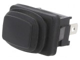Comutator Rocker SPDT 2 poziții ON-ON 10A 24V negru IP65