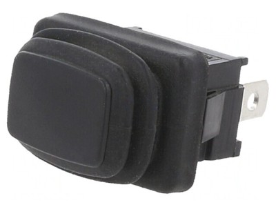 Comutator Rocker SPDT 2 poziții ON-ON 10A 24V negru IP65 foto