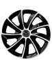 Set 4 Capace Roti Autohelix MSA&reg; potrivite jantelor de 14 inch, pentru Mazda, model Stig Extra Black &amp; White