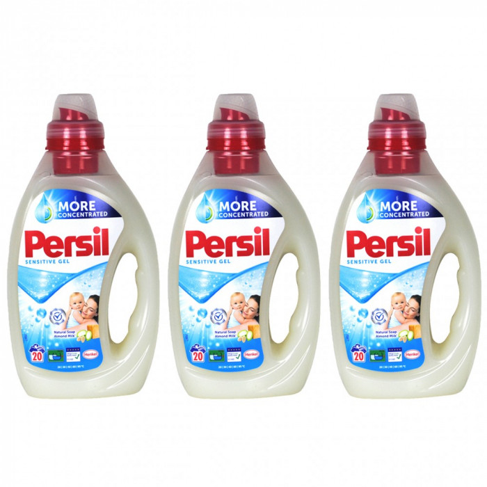 3 x Persil, Detergent lichid, 3 x 1L
