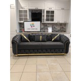 CANAPEA EXTENSIBILA ALITA GRI CU AURIU