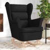 VidaXL Scaun balansoar, negru, 74x90x102 cm, material textil