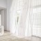 Set perdea tip tesatura in cu rejansa din bumbac tip fagure, Le Morne, Madison, 150x245 cm, Alb, 2 buc