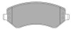 Placute frana fata Chrysler Voyager 3 (Gs), 01.1995-03.2001, marca SRLine S70-0249