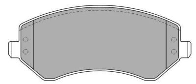 Placute frana fata Chrysler Voyager 3 (Gs), 01.1995-03.2001, marca SRLine S70-0249 foto