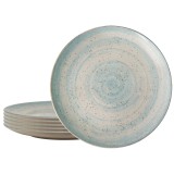 Set 6 farfurii intinse, 26 cm, Marshmallow, Multicolor