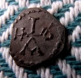 Moneda Bizantina Ioan I Tzimiskes (969-976) Cupru 19mm, 2.14g, Imperiul Bizantin, Moneda Medievala