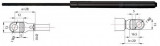 Amortizor capota BMW Seria 3 Touring (E36) (1995 - 1999) METZGER 2110265