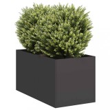vidaXL Jardinier negru 40x80x40 cm Oțel laminat la rece 860731