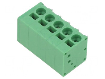 Regletă de Conexiuni PCB 90&amp;deg; 5mm 5 Piste 20A foto
