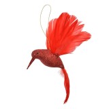 Cumpara ieftin Ornament brad Craciun Pasare rosie 22x5x15 cm